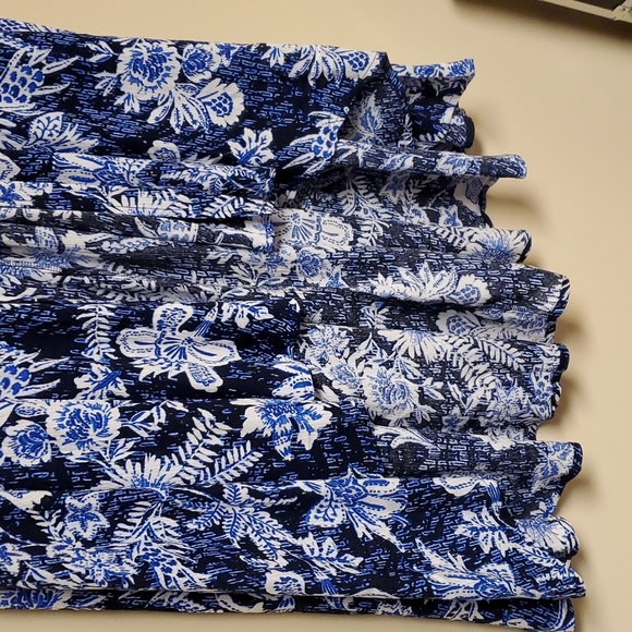 NWT Torrid 00/0 Blue & White Floral Cover-up - Picture 7 of 7